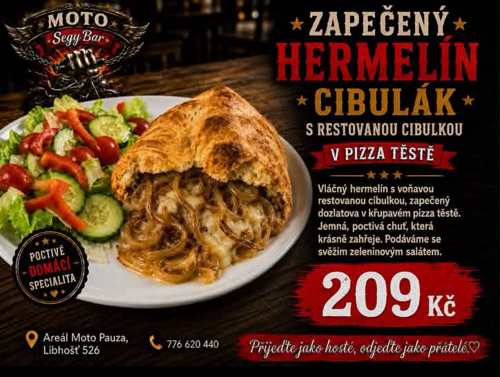 Zapečený hermelín Cibulák