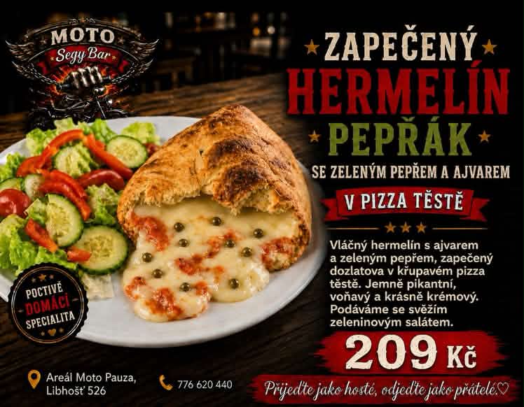 Zapečený hermelín Pepřák