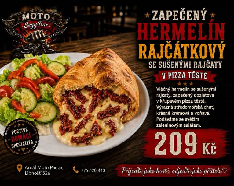 Zapečený hermelín Rajčátkový
